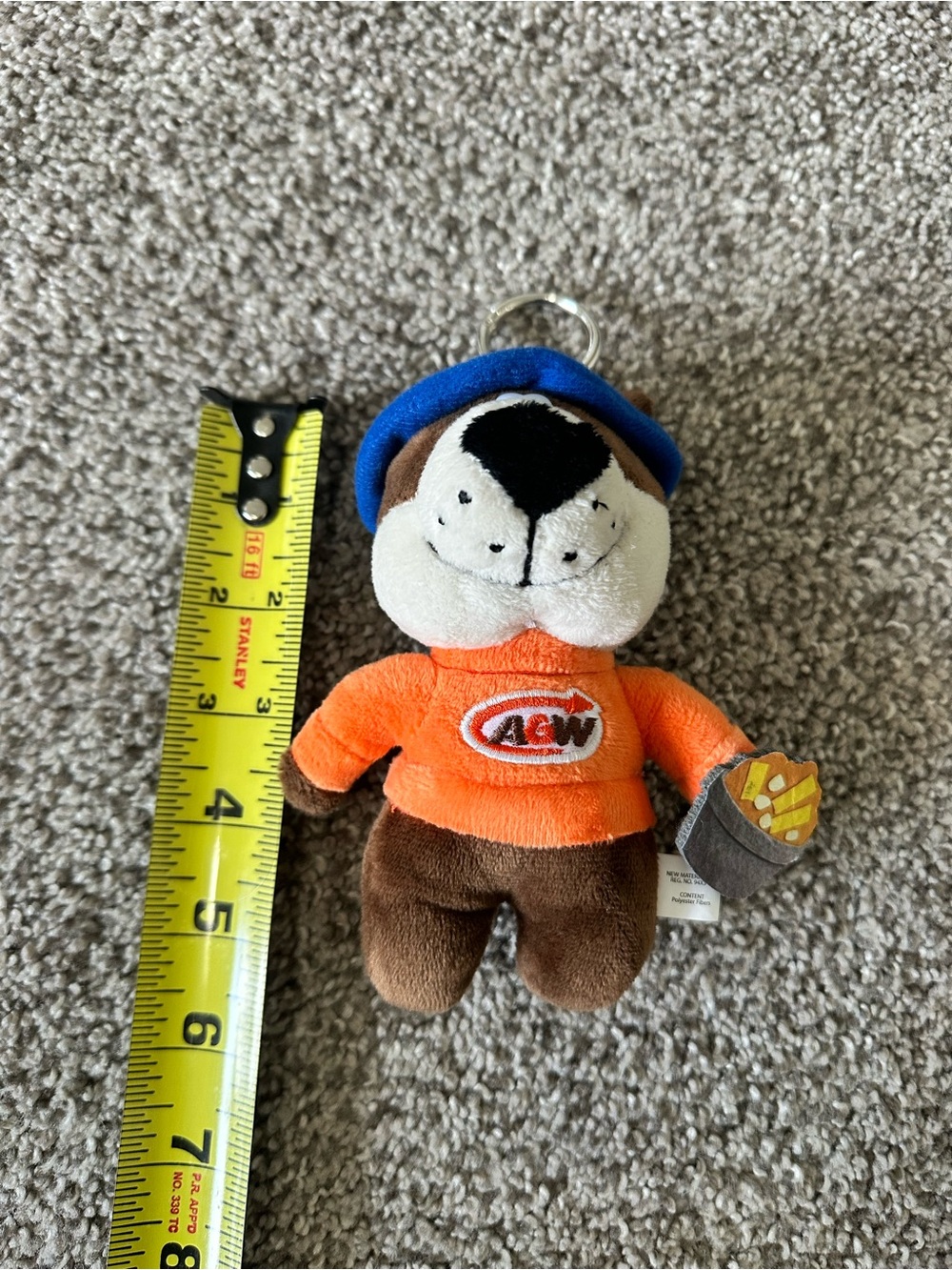 A&W Poutine Rooty Plush Keychain - Picture 7 of 7
